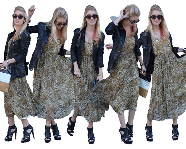 Animal print dress