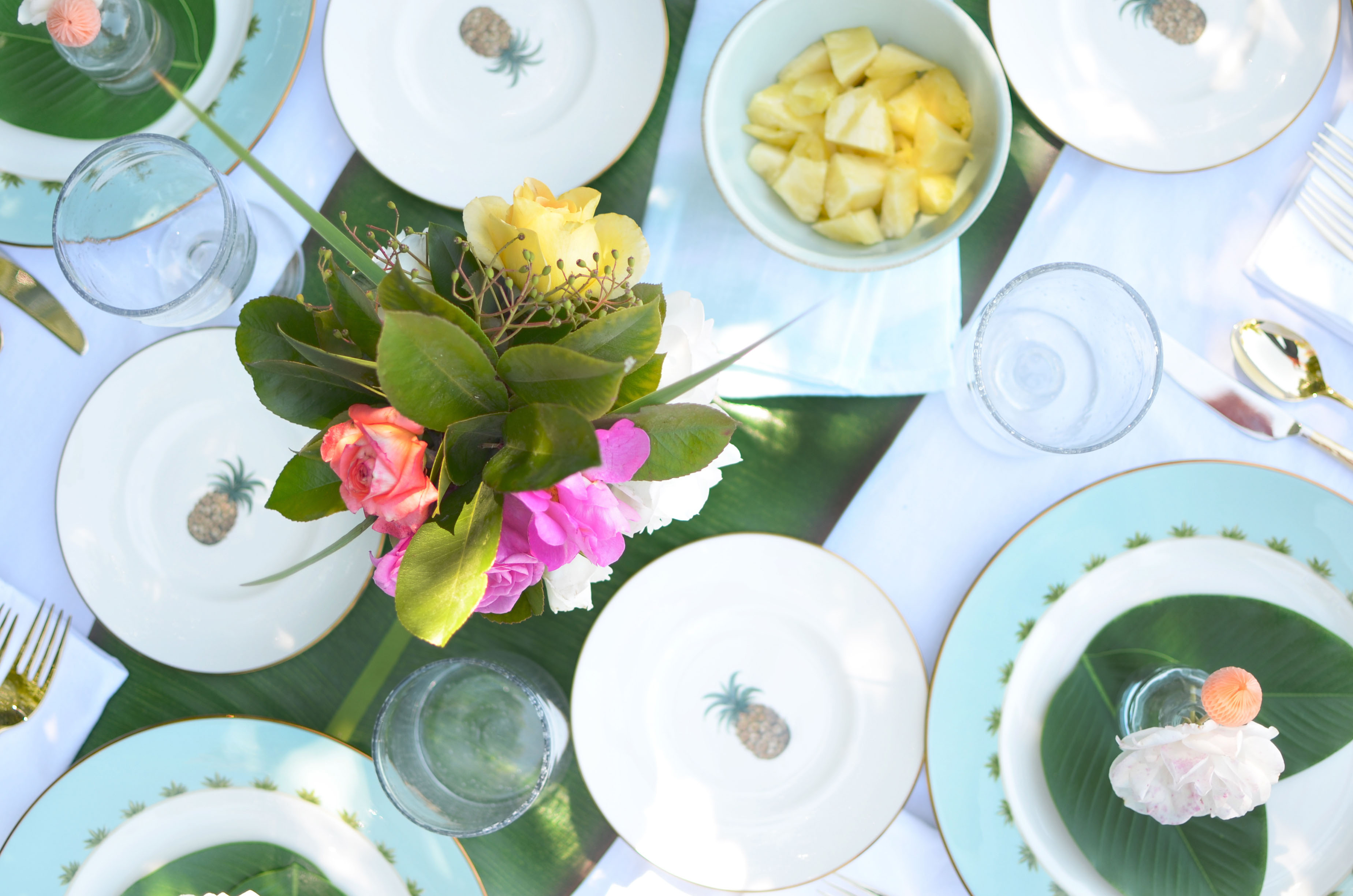 Lenox British Colonial Dinnerware and pineapple tabletop inspiration with Table + Dine