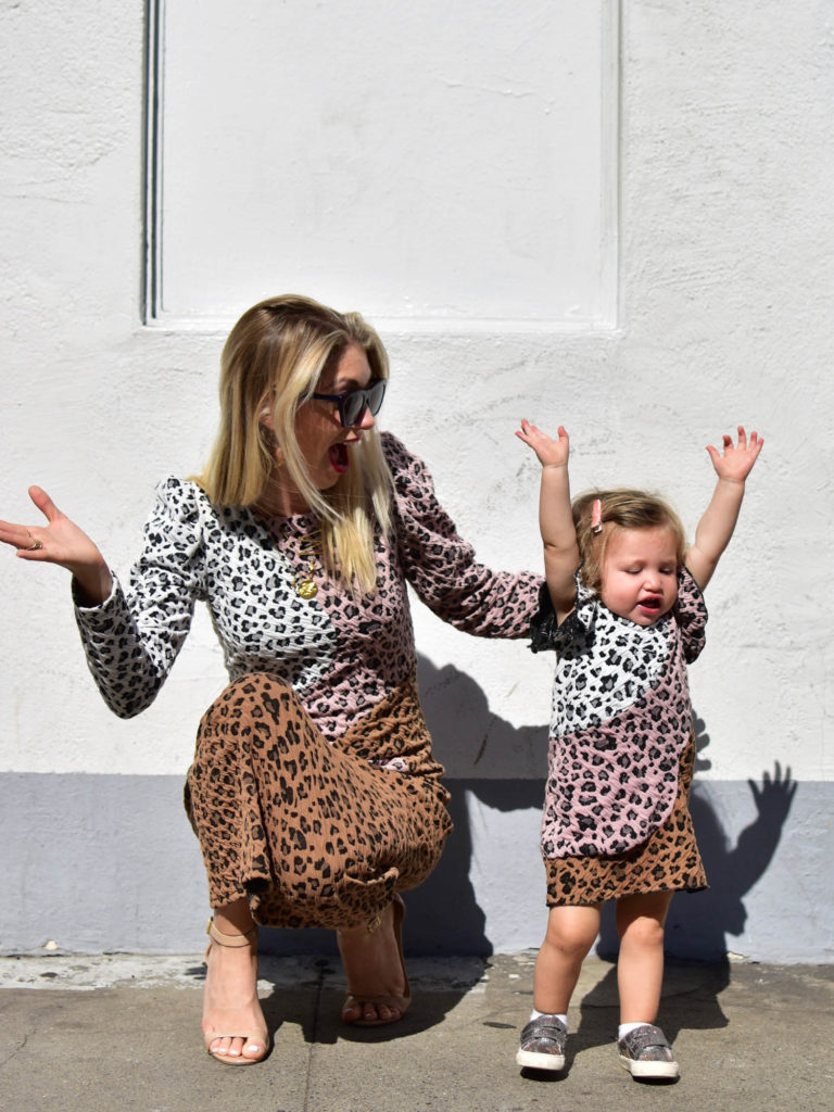 Leopard Mommy and Me Dresses
