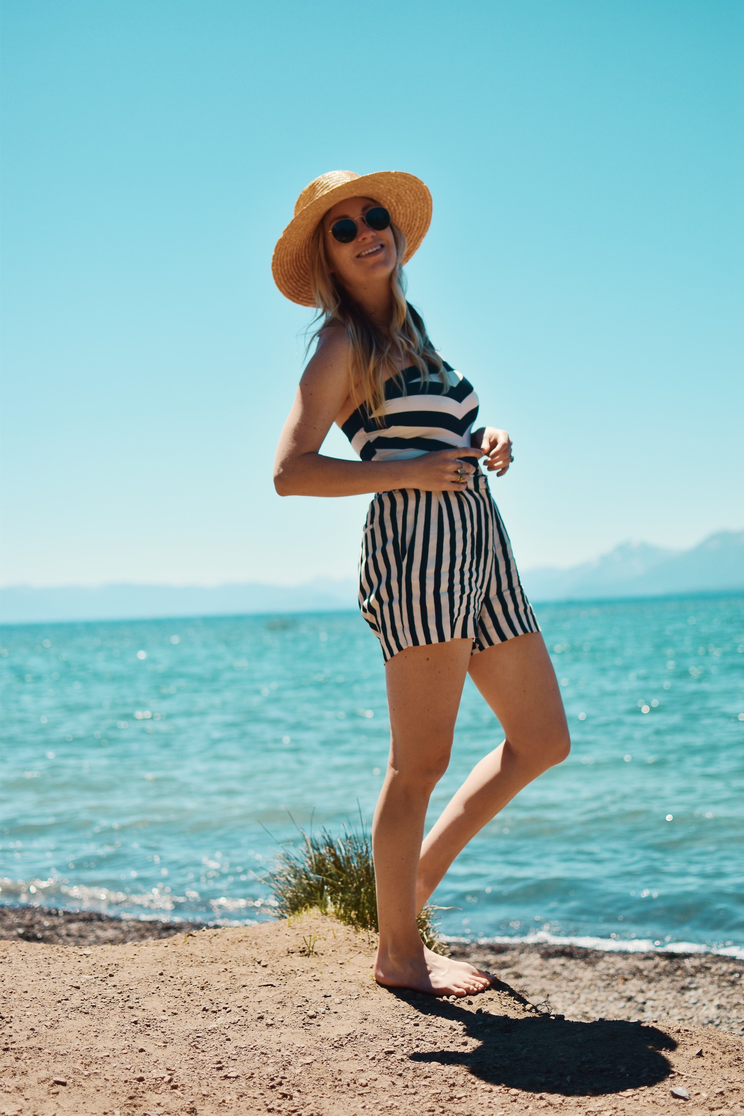 What to wear in Lake Tahoe: Summer Edition, stripes on stripes 