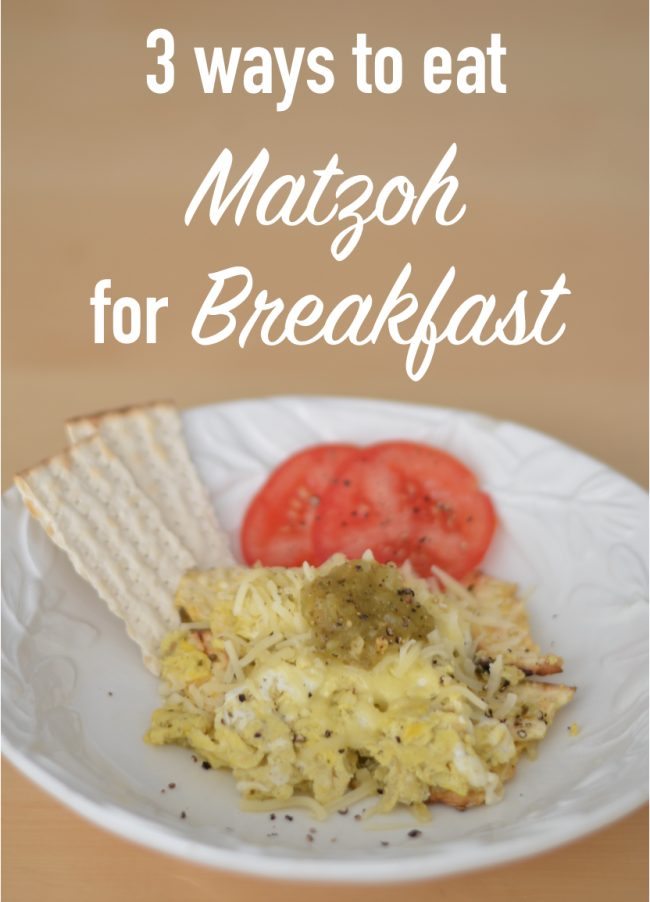 3 ways to eat Matzo for breakfast, kosher for passover // thestylesafari.com