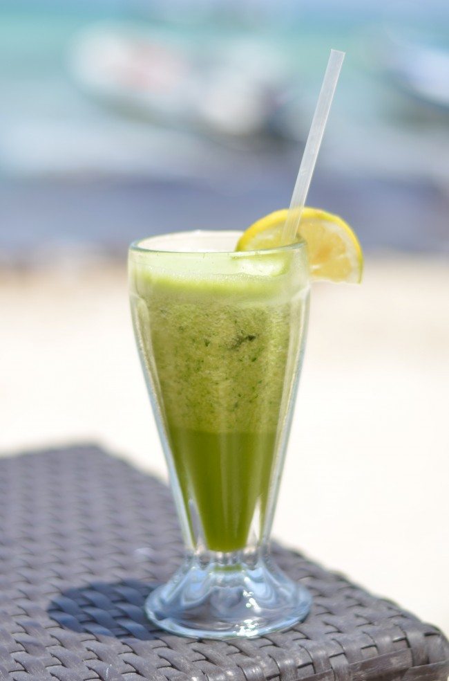 green juice at El Taj resort in playa del carmen // thestylesafari.com