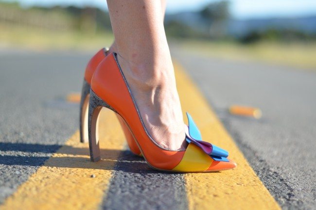 NIcholas Kirkwood + Roksanda colorblock heels // thestylesafari.com