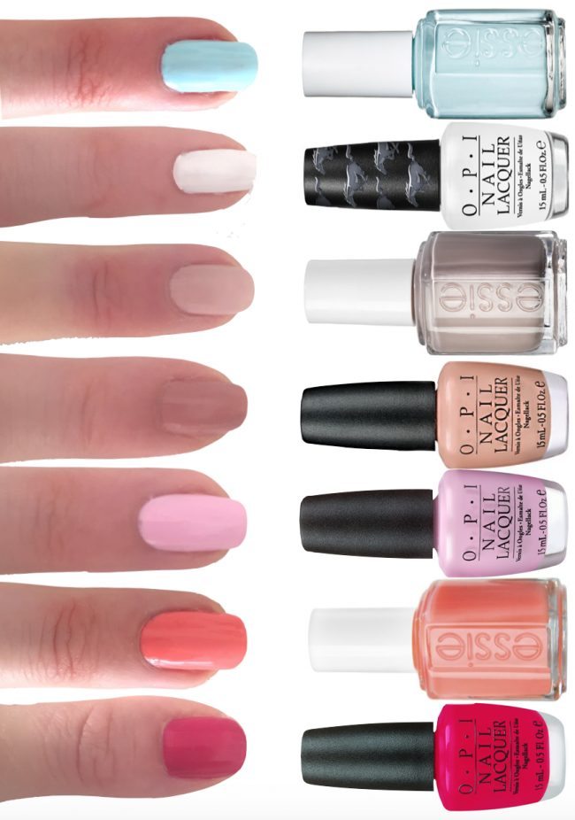 7 summer nail polish colors for pale hands // theStylesafari.com