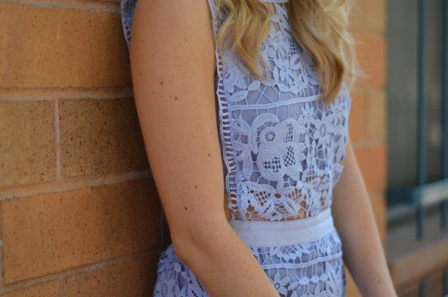 Light blue lace dress // thestylesafari.com
