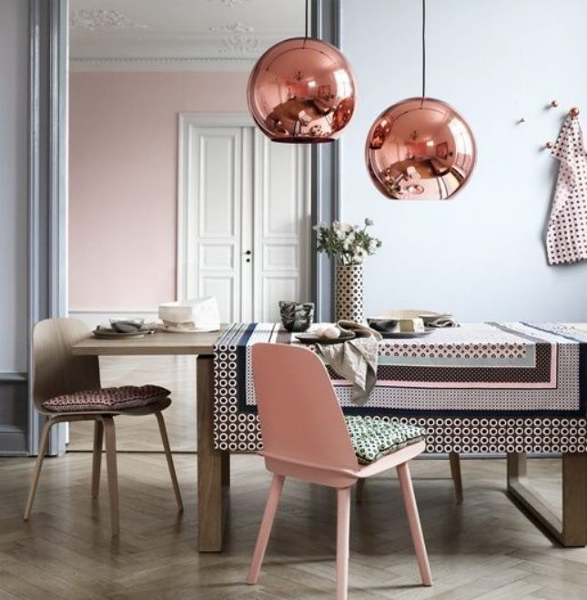 light pink dining chairs // thestylesafari.com