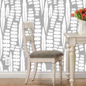 white grey wisteria silhouette print // thestylesafari.com