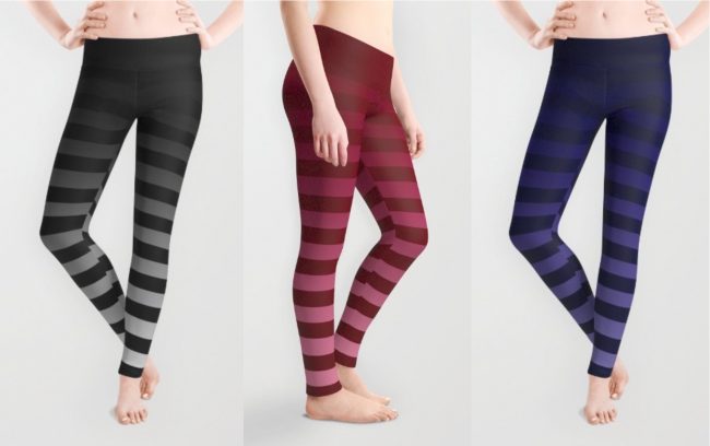 gradient stripe leggings, designed by Stefanie Schoen // thestylesafari.com