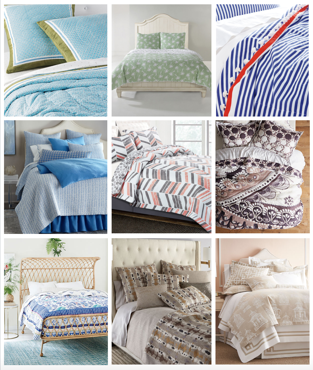 colorful and bright spring quilts and coverlets