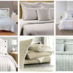 neutral and textured spring quilts and coverlets
