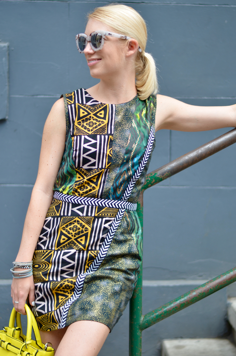 african and batik mix print dress made from Joann fabric // thestylesafari.com