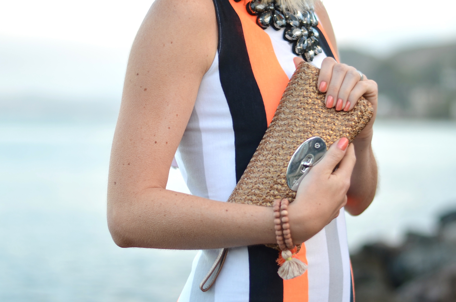 Stefanie of the Style Safari wears Soulstice Spa 5-Free Marin County Nailpolishes