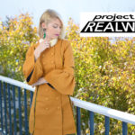 Stefanie makes her second project for Project RealWay challenge, mustard yellow coat dress for the everyday woman // thestylesafari.com