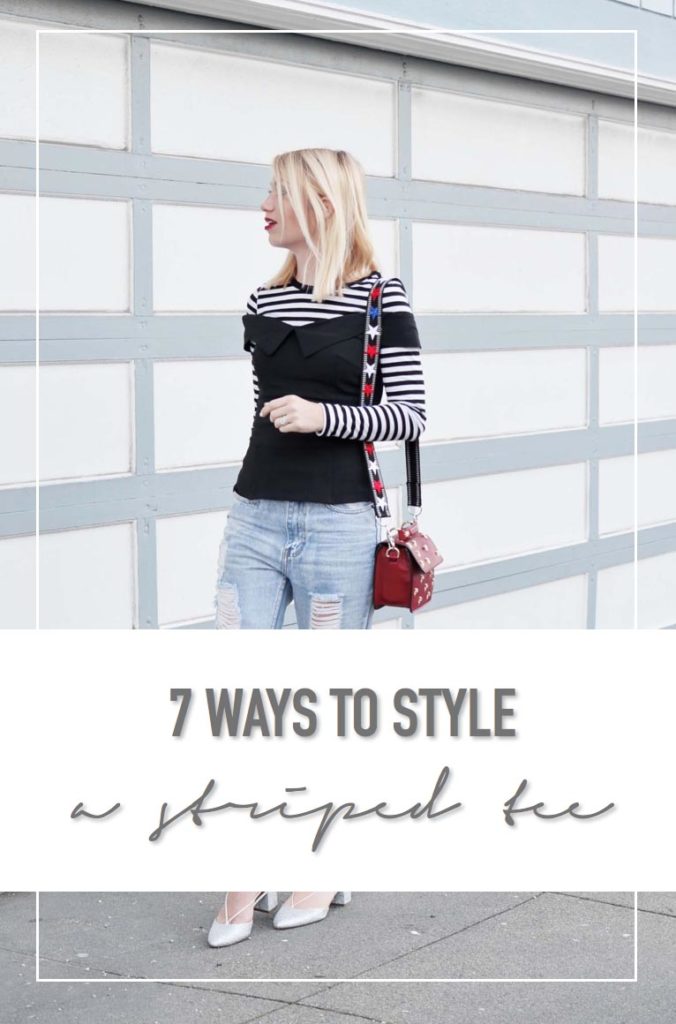 7 Ways to Style a Black and White Stripe Tee • theStyleSafari