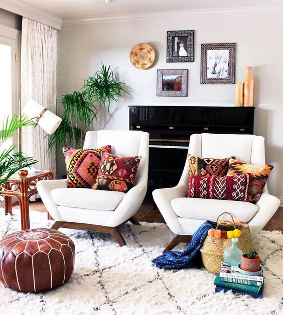 Interior Design Plan: Modern Bohemian Living Room ...