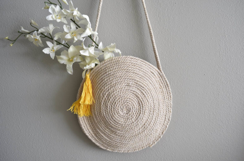 DIY Circle rope bag