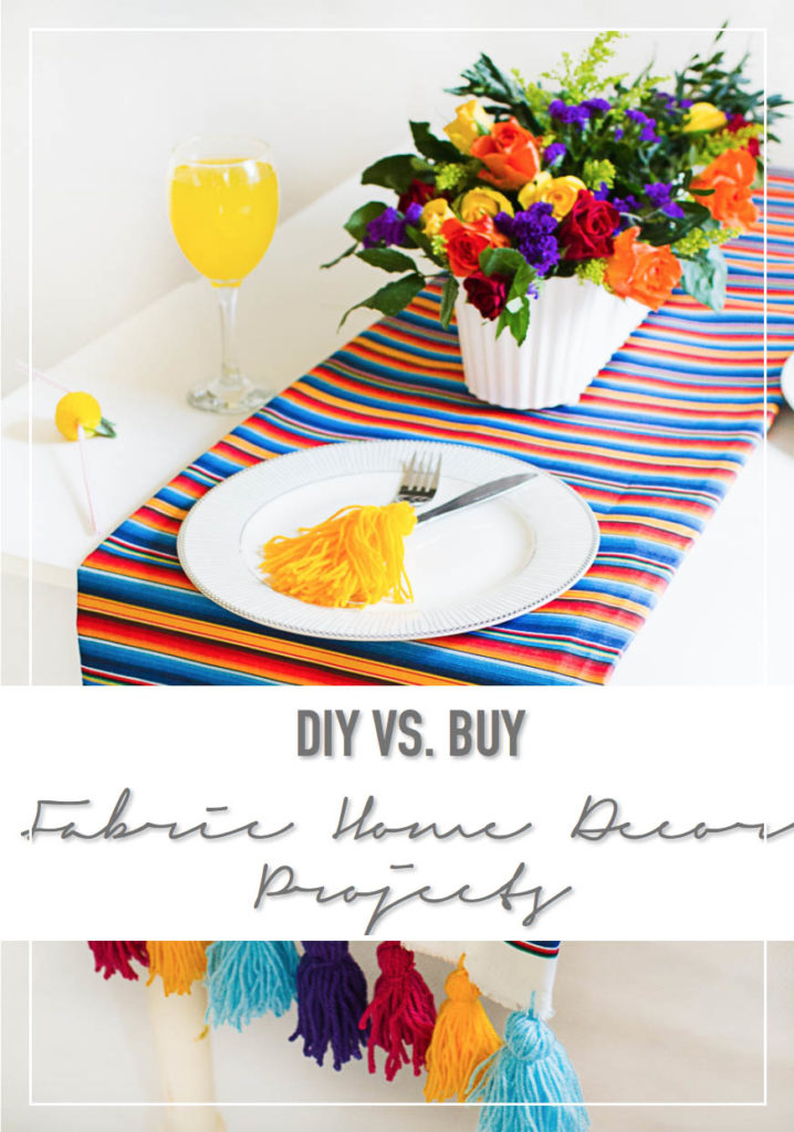 DIY vs. BUY fabric home decor project