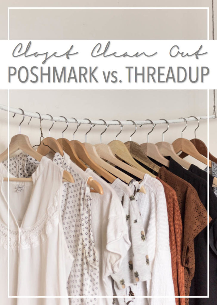 Closet Clean Out - Poshmark vs. ThredUP, sustainable fashion, slow fashion