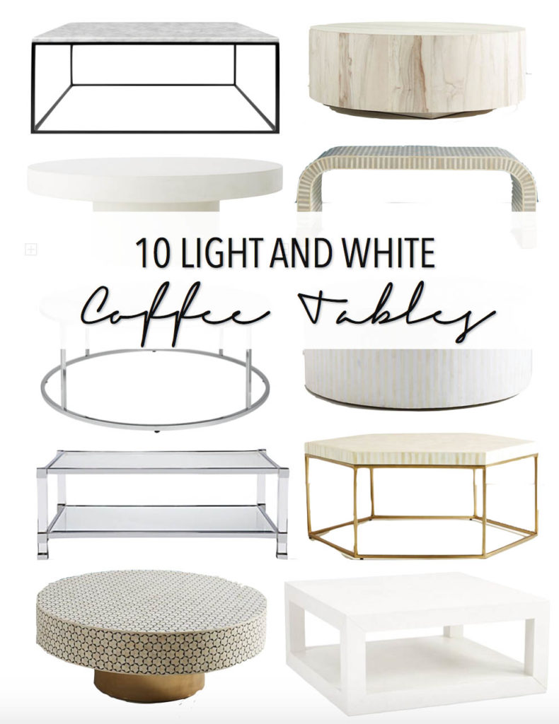 10 modern light and white coffee tables, home decor, round coffee tables