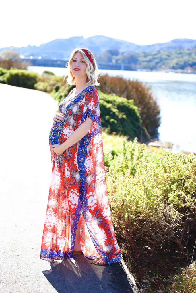 ready for baby, maternity shoot, pregnancy style, maternity shoot dress caftan