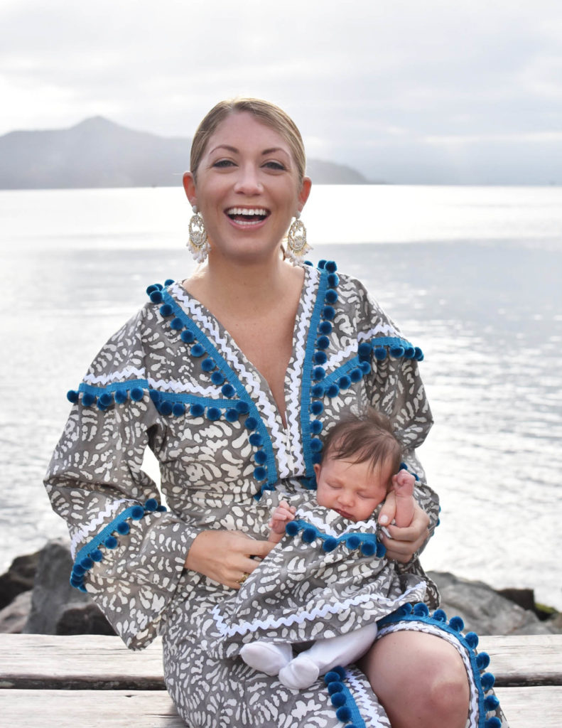 mommy & me style, beach caftan, DIY caftan, design by the style safari, baby fashion, baby girl