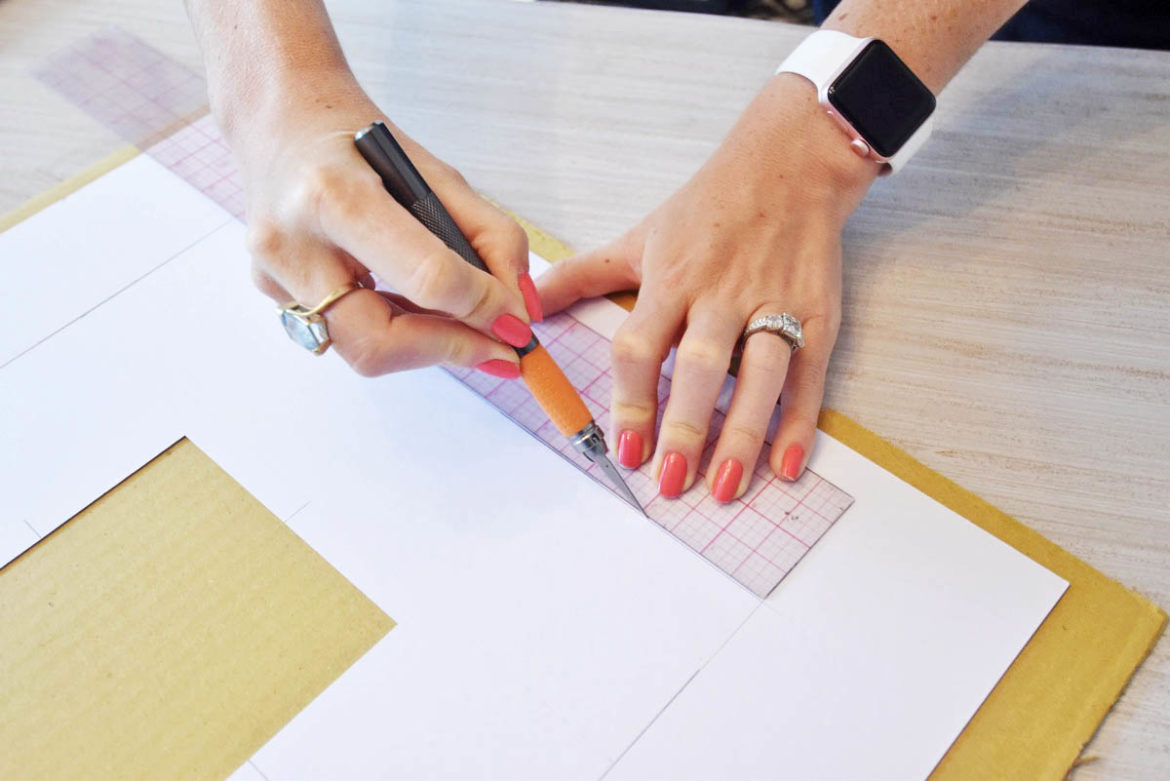 DIY Color Block Wall Art • theStyleSafari