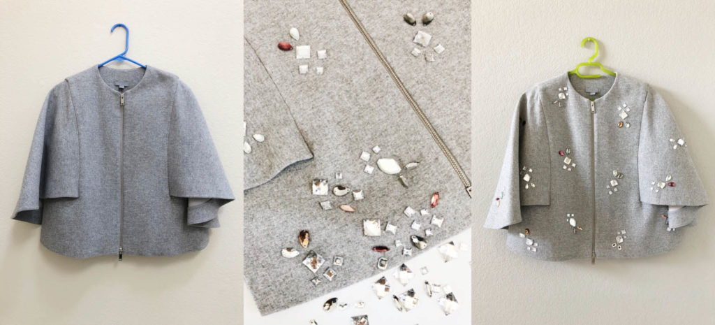 3 Fashion Forward Upcycling Projects - Embellished Cape