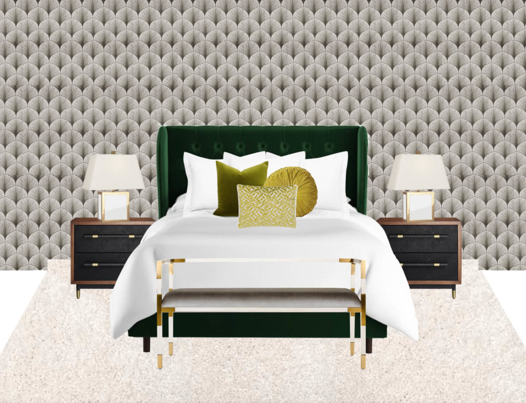 Jonathan adler art deco master bedroom redesign
