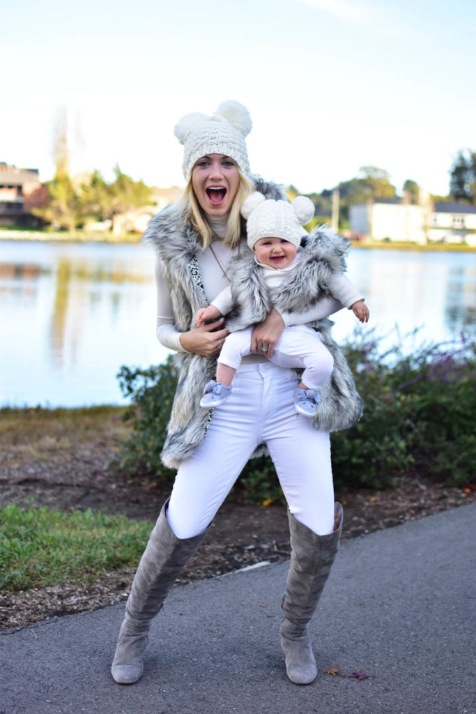 Mommy and Me Style- Faux Fur Vest 5