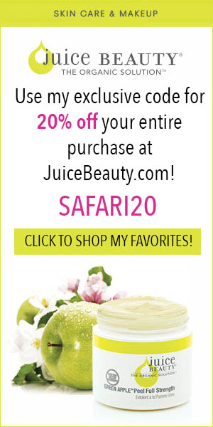 Juice Beauty Promo Code SAFARI20 for 20% off sitewide