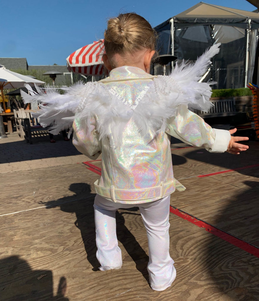 MADE TO ORDER Elton John inspired 3 piece white feather wing costume for  toddlers