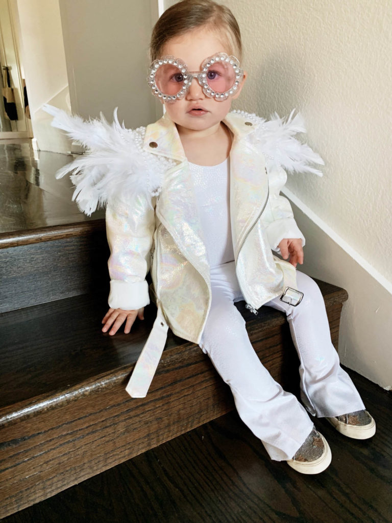 Easy Toddler Elton John costume, baby costume ideas, Halloween