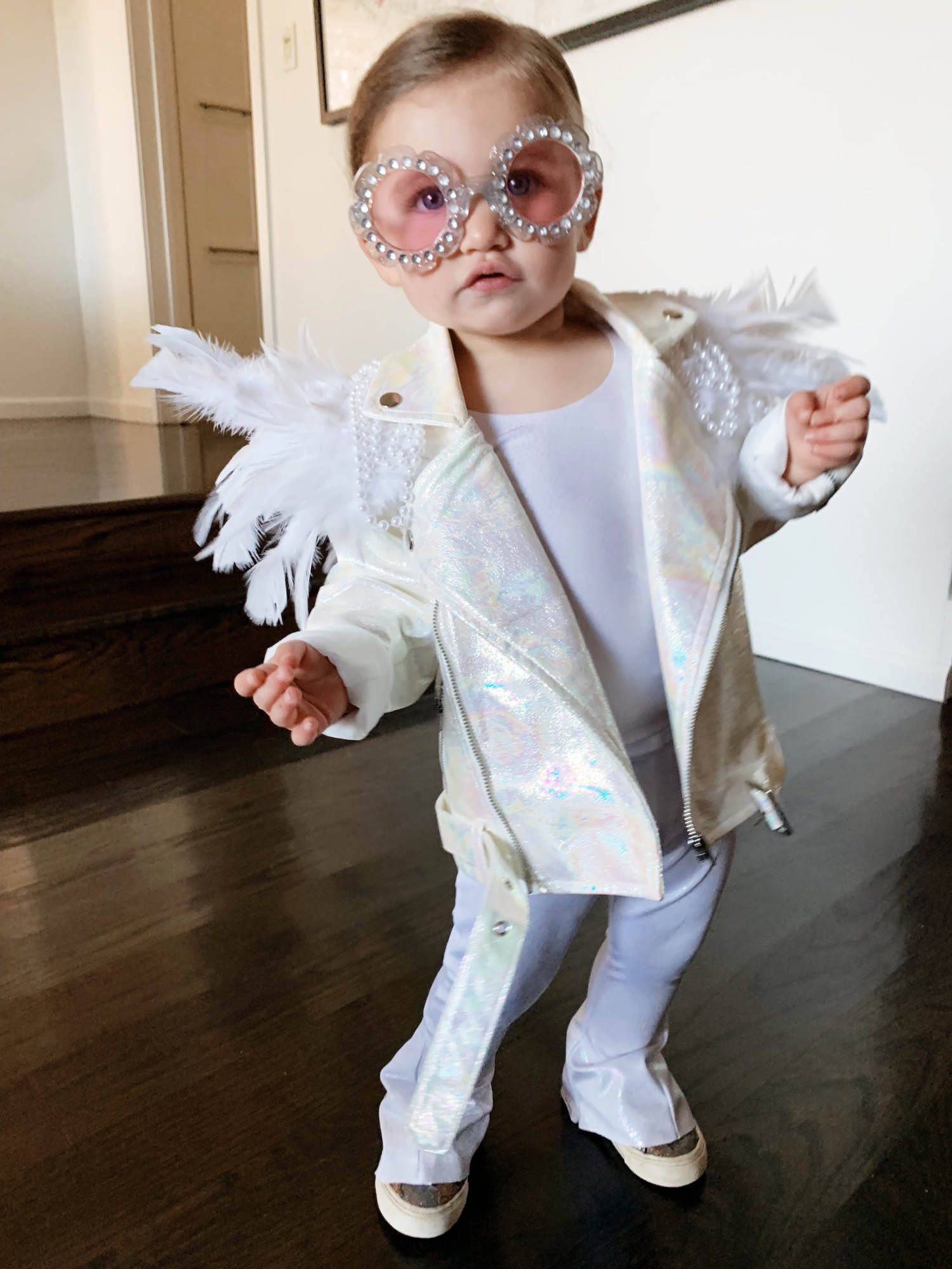 Easy Toddler Elton John Costume for Halloween • theStyleSafari