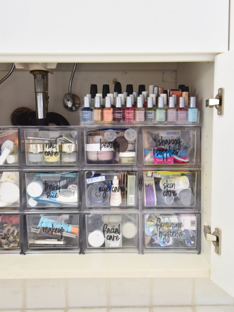 Bathroom Vanity Organization, Beauty and makeup storage ideas