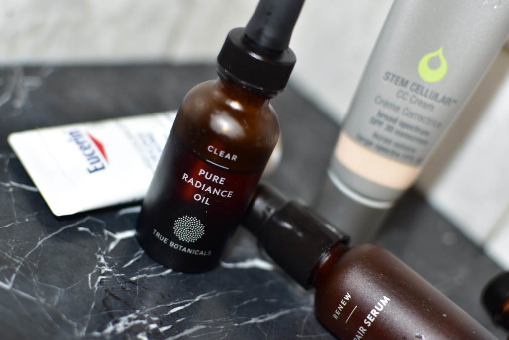 My Tried and True Pregnancy Skincare Tips, true botanicals clear radiance oil