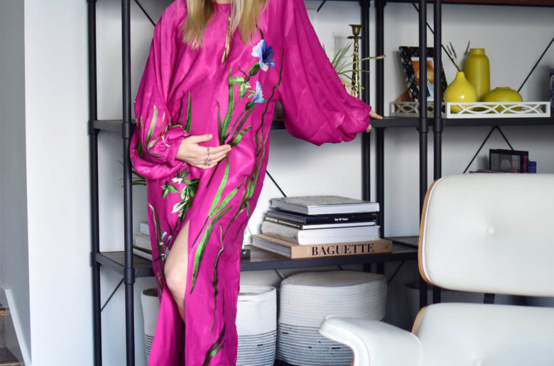 Bumpdate: 30 Weeks, ASOS edition Pink Satin Dress