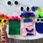 DIY Felt Monster Puppets, toddler craft activity 2