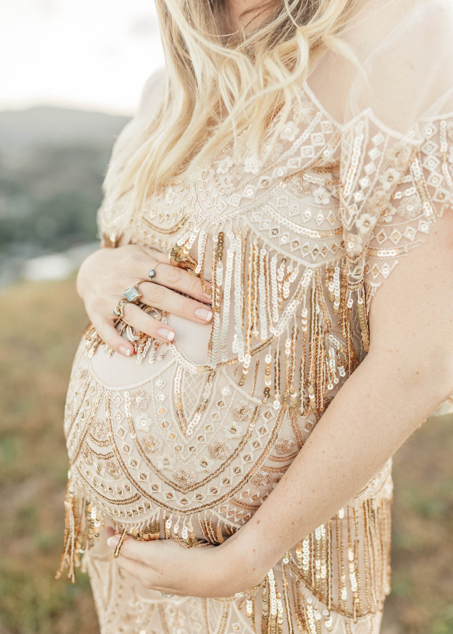 Gold Maternity Photoshoot with Torrey Fox 2