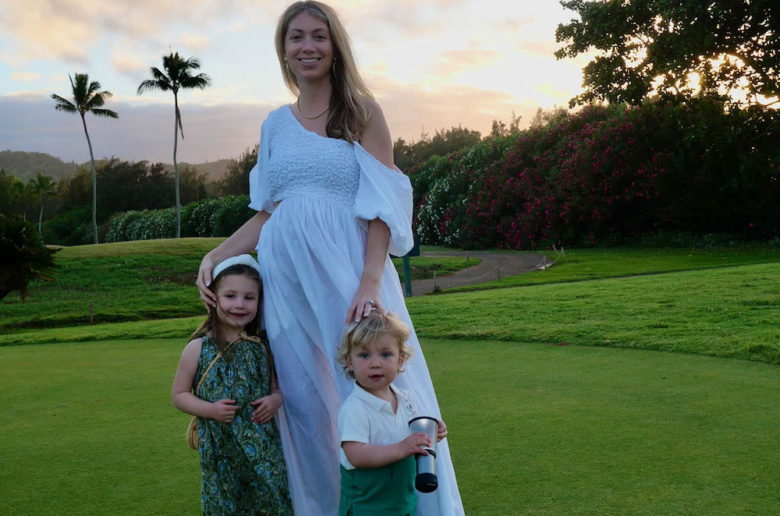 30 Week Bumpdate- Baby #3, hawaii white dress 2