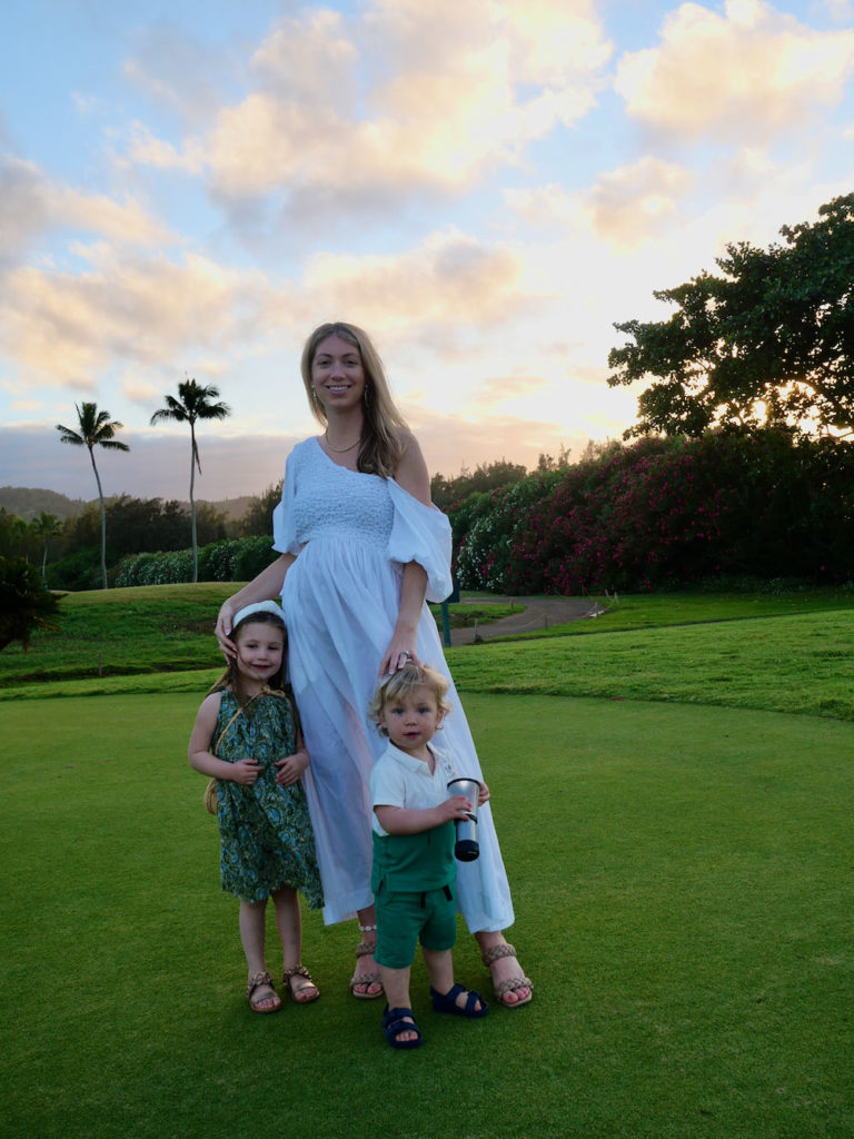 30 Week Bumpdate- Baby #3, hawaii white dress